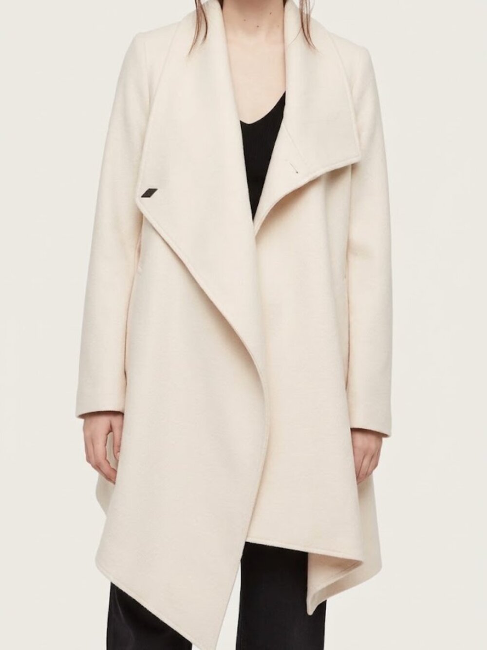 ALLSAINTS City Monument Coat Oyster White Size 0 NWT $450